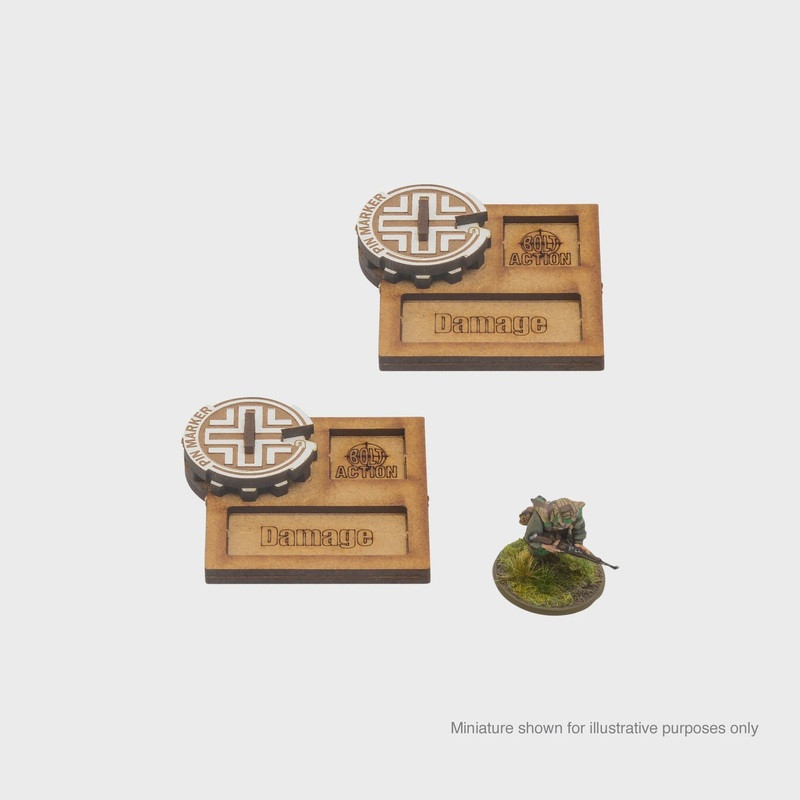 Warlord – Bolt Action  Vehicle Pin Markers – German (MDF)