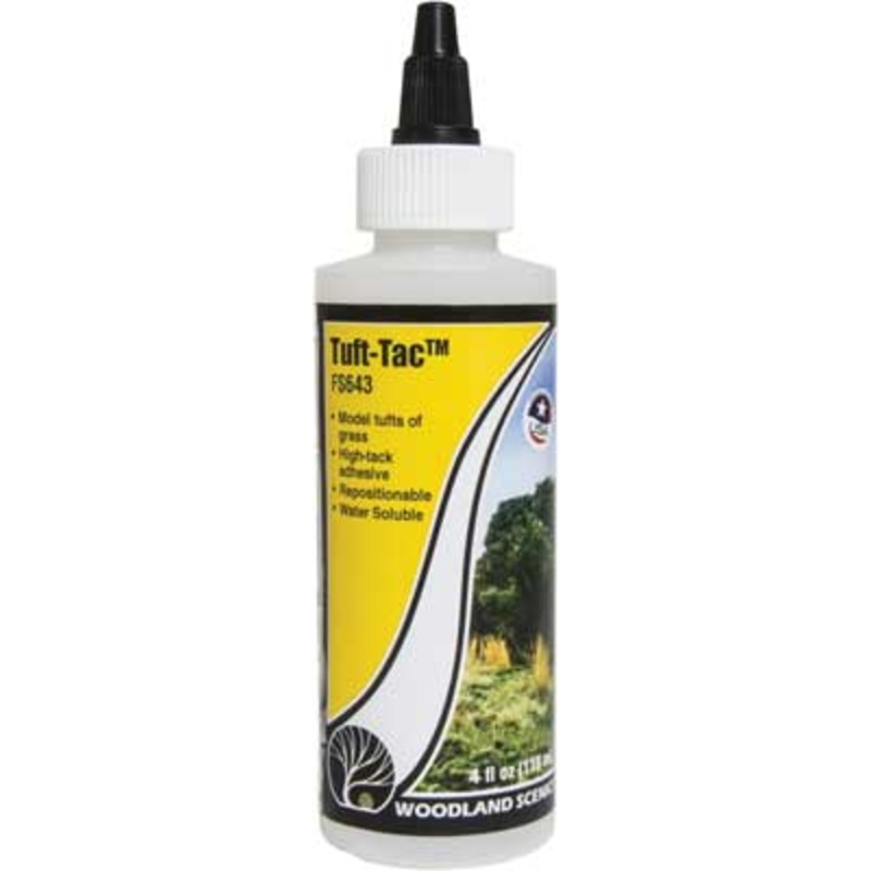 Woodland Scenics 643 Tuft- Tac Glue, For Grass Tufts, 4oz