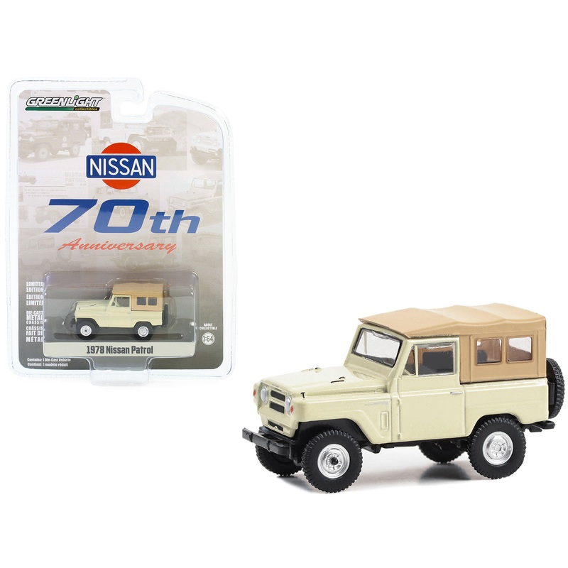 1978 Nissan Patrol Beige with Light Brown Top “70th Anniversary” “Anniversary Collection” Series 16 1/64 Diecast Model Car by Greenlight