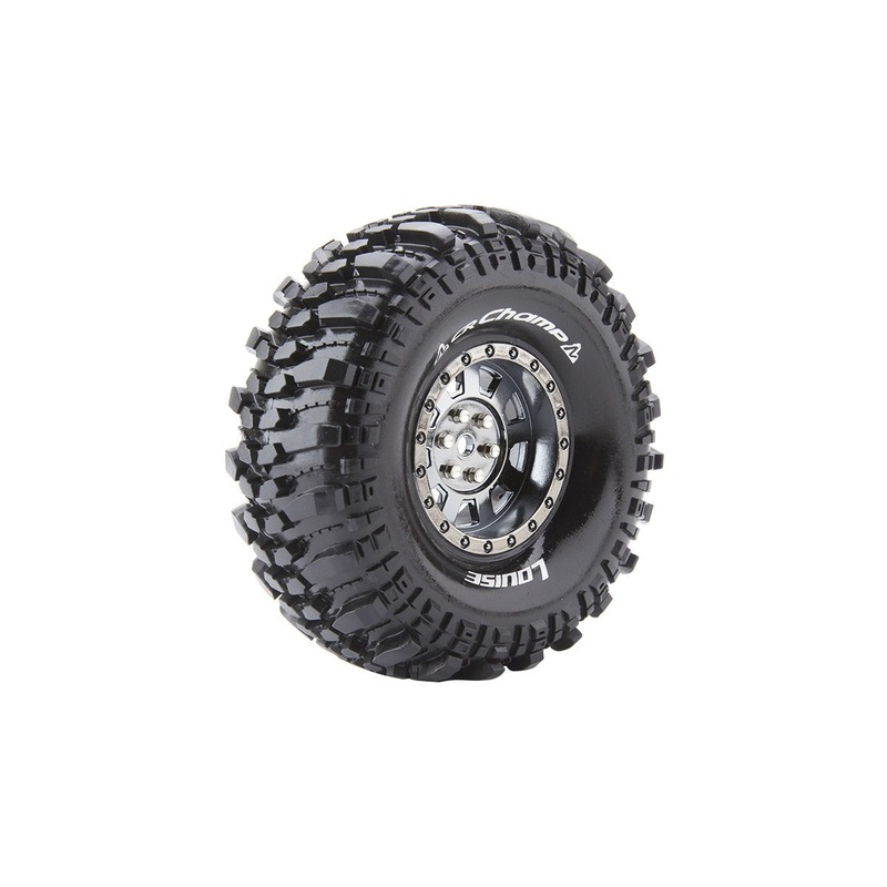 Louise – CR-Champ 1.9″ Crawler Tire Super Soft (Mounted) (Chrome) – (2)