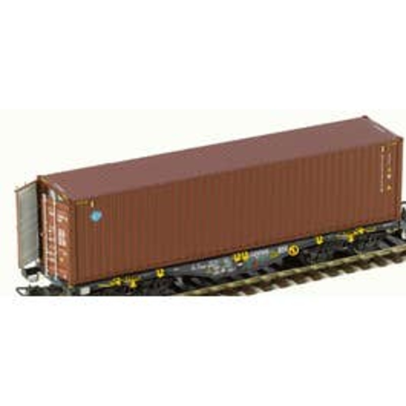 PT Trains 100324 HO Container BLUE SKY 40HC