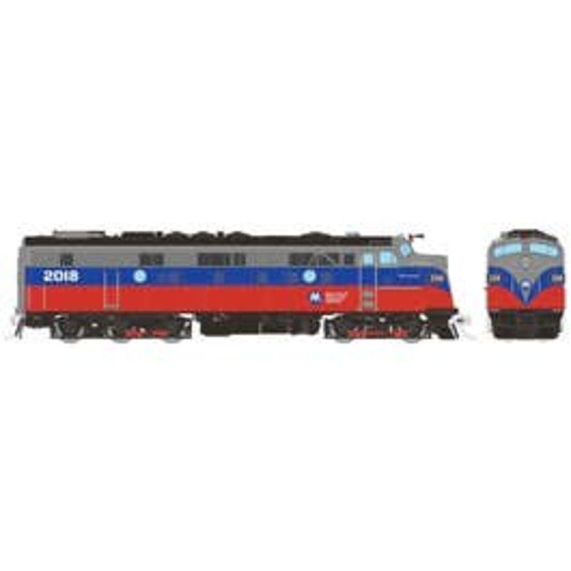 Rapido 14625 HO Rebuilt FL9 (DC/DCC/Sound): Metro North – Red & Blue: #2018