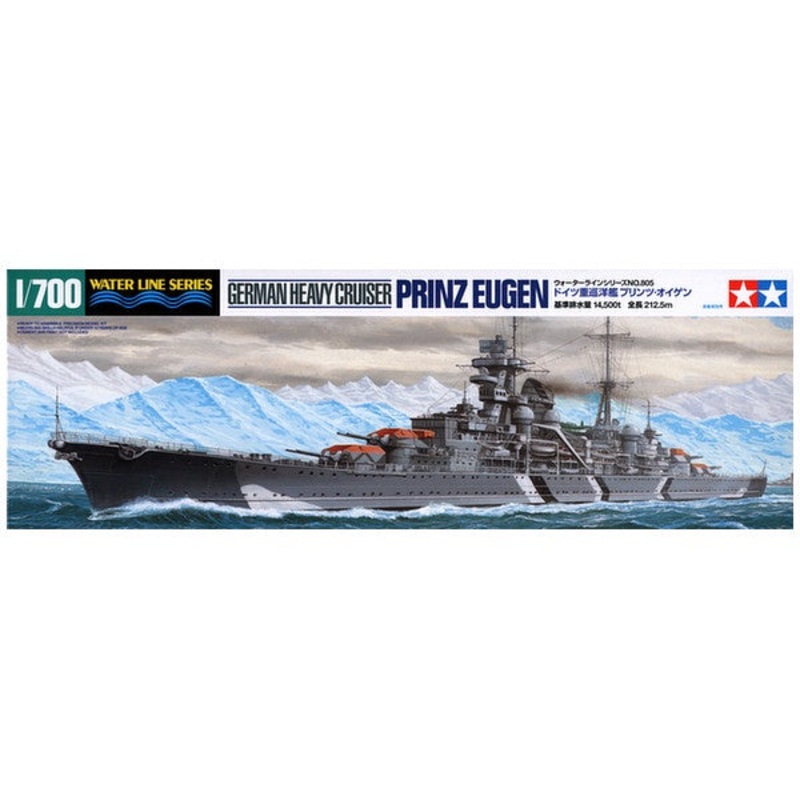 Tamiya – 1/700 Prinz Eugen Ger. Heavy Cruiser