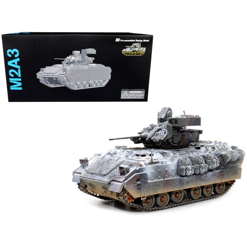 United States M2A3 Bradley IFV (Infantry Fighting Vehicle) Camouflage (Snowy Version) “NEO Dragon Armor” Series 1/72 Plastic Model by Dragon Models