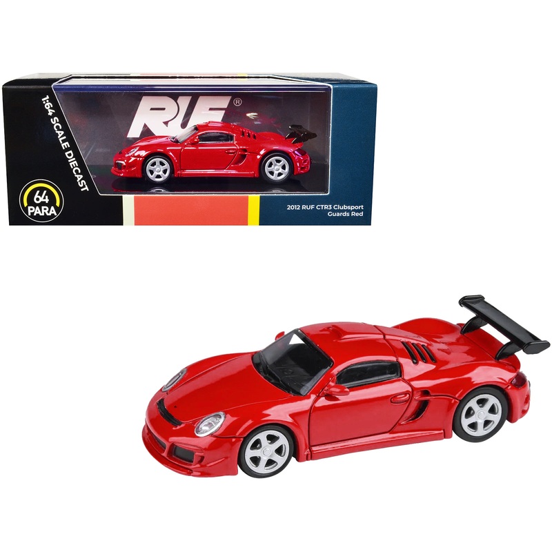 2012 RUF CTR3 Clubsport Guards Red 1/64 Diecast Model Car by Paragon Models
