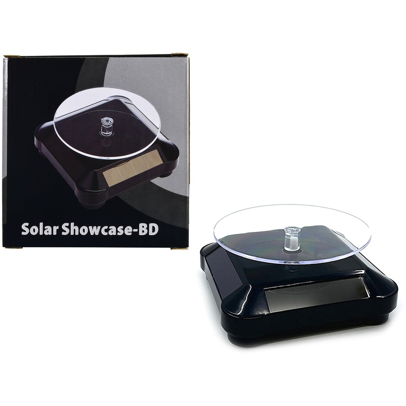 3.5 Solar Rotating Display Stand with Black Base for 1/64 Scale Model Cars11