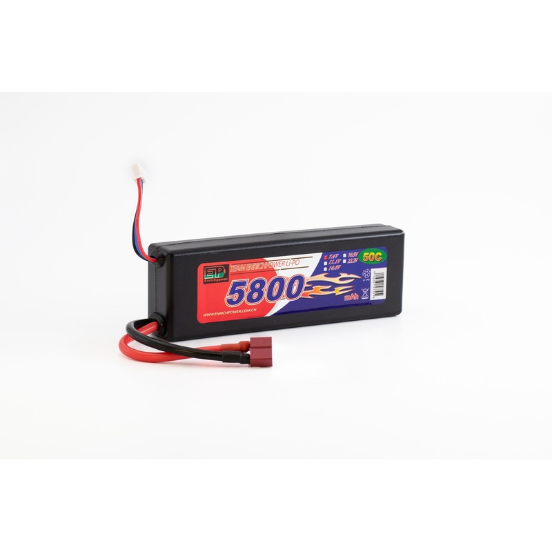 Enrichpower – 7.4V Battery 5800mAH Lipo 50C (Deans)