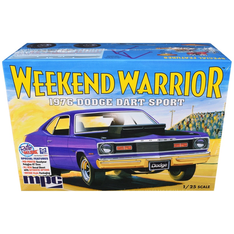 Skill 2 Model Kit 1976 Dodge Dart Sport “Weekend Warrior” 1/25 Scale Model by MPC