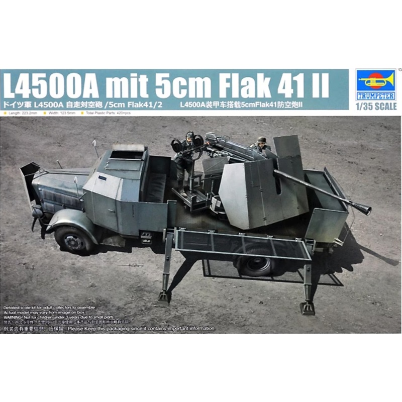 Trumpeter – 1/35 L4500A Mit 5cm Flak 41 II