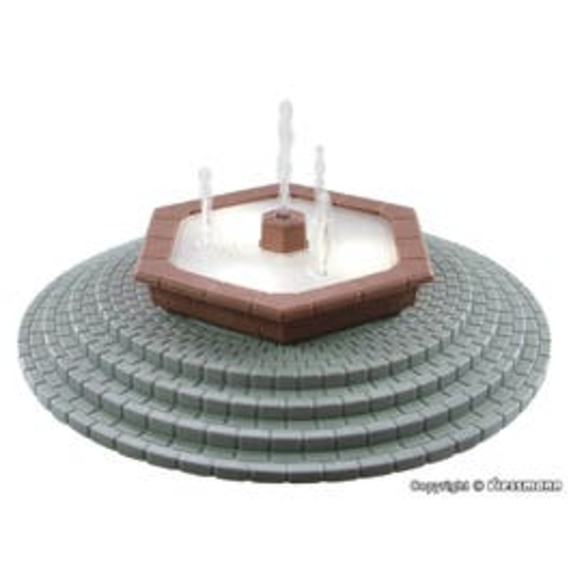 Viessmann 1316  HO Multijet fountain with LED lighting, moving ANIMATED
