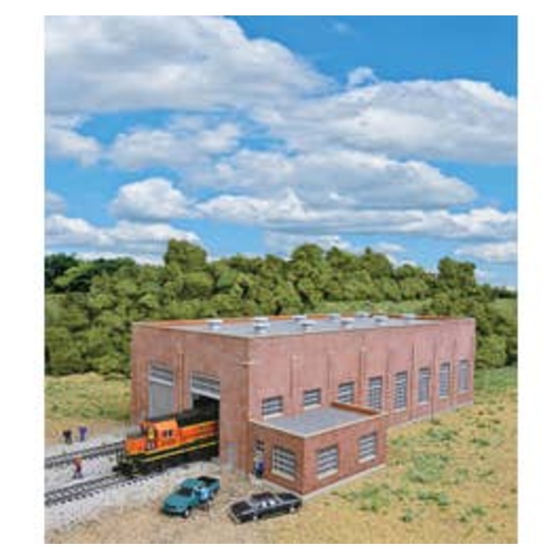 Walthers #933-3266 Two-Stall 130' Brick Diesel House — Kit