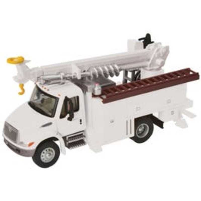Walthers #949-11733 International 4300 Utility Truck w/Drill – White