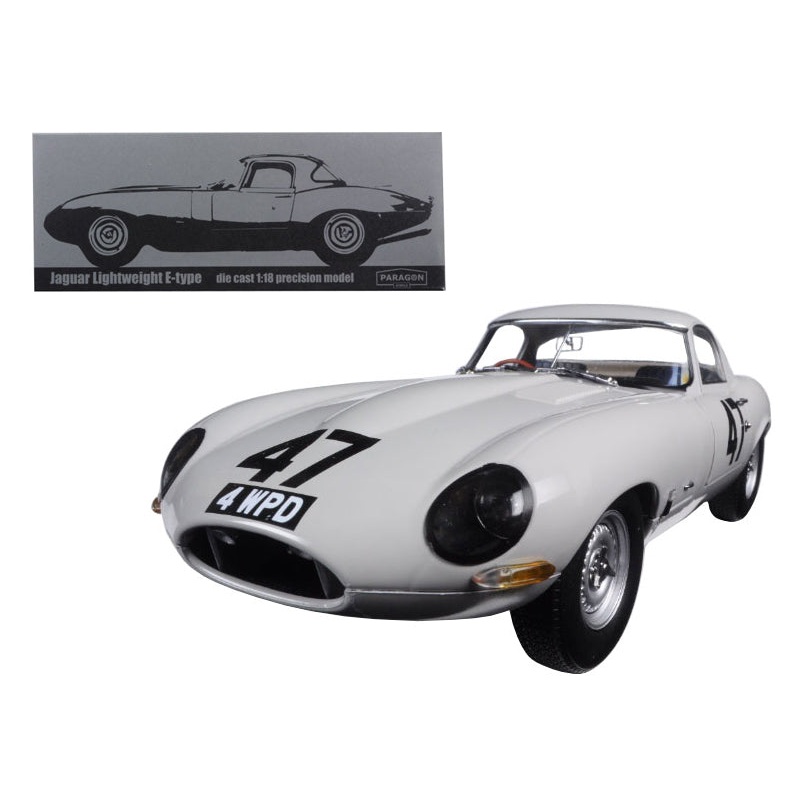 1963 Jaguar Lightweight E-Type #47 “Coombs 4 WPD” 1/18 Diecast Model Car by Paragon