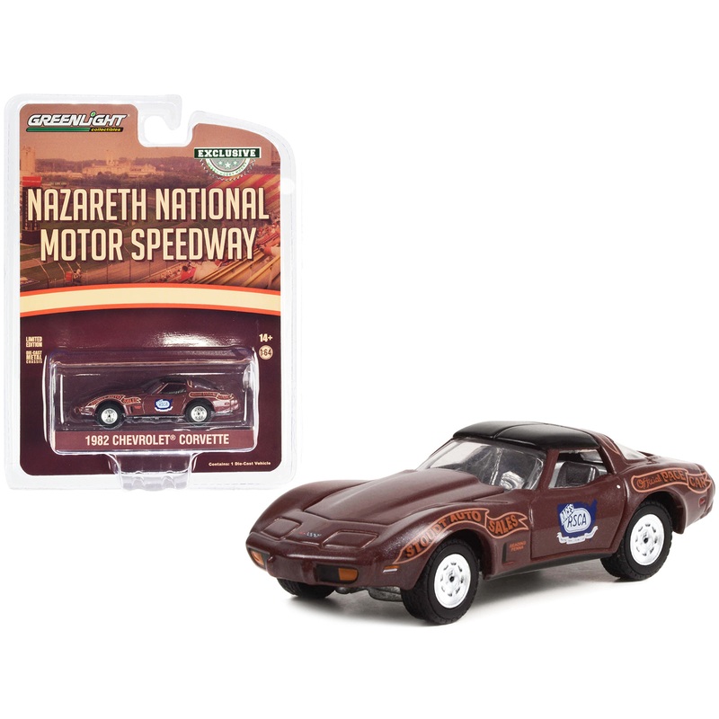 1982 Chevrolet Corvette Nazareth National Motor Speedway Official Pace Car “Hobby Exclusive” Series 1/64 Diecast Model Car by Greenlight