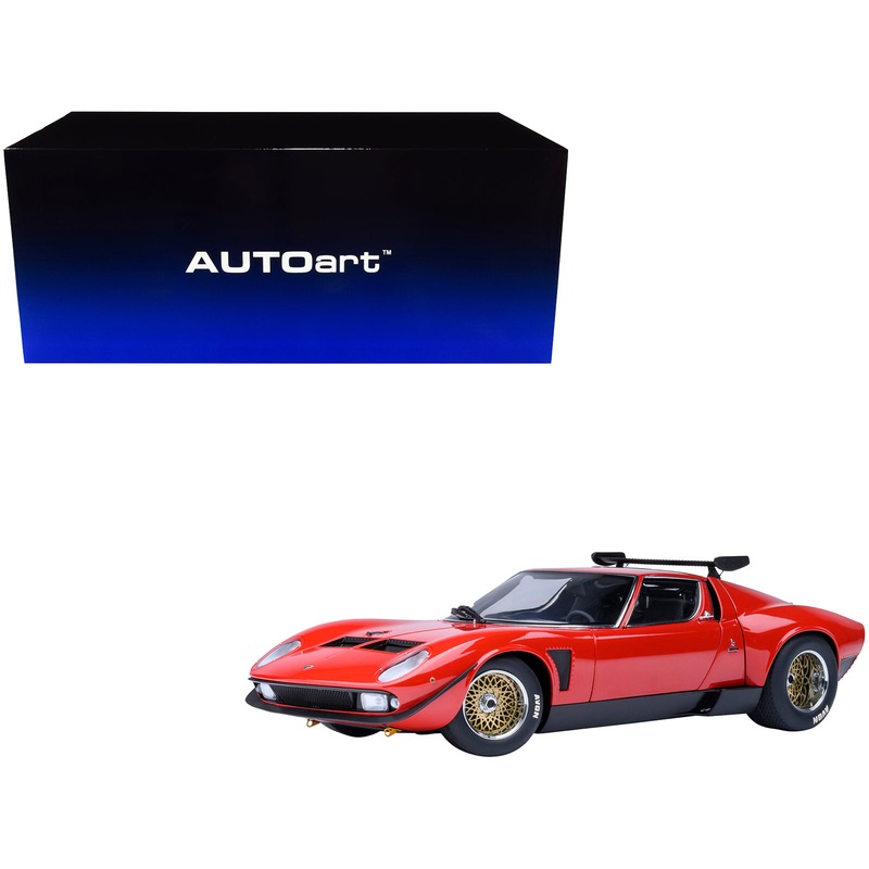 Lamborghini Miura SVR Jota Red 1/18 Model Car by Autoart