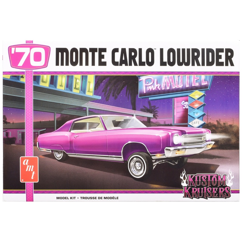 Skill 2 Model Kit 1970 Chevrolet Monte Carlo Lowrider “Kustom Kruisers” 1/25 Scale Model by AMT
