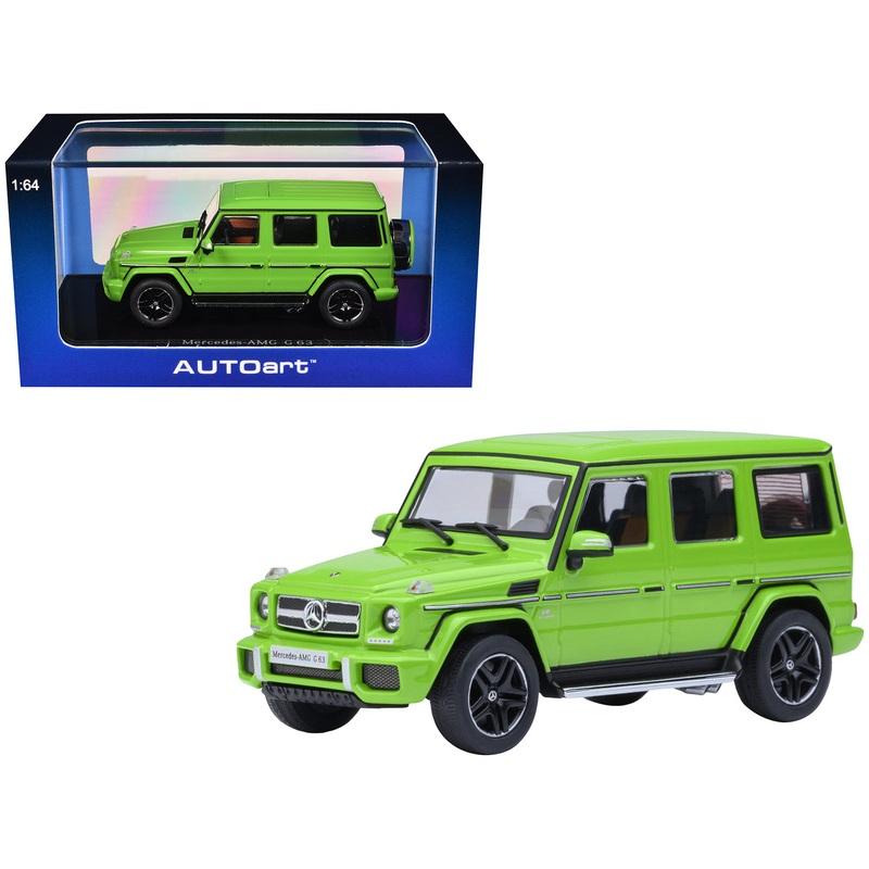 2017 Mercedes-Benz AMG G 63 Alien Green 1/64 Diecast Model Car by Autoart