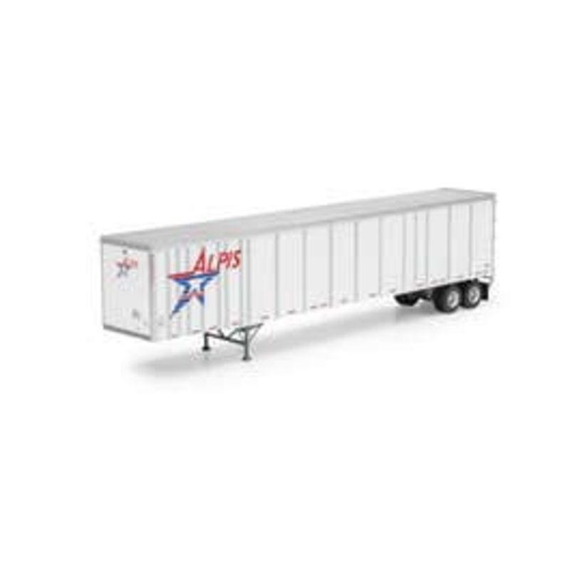 Athearn 72826 HO 53ft Wabash Plate Trailer Alpis #F38402