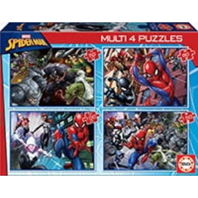 Educa – Multi 4 Puzzles – Spider-Man (50-80-100-150pcs)