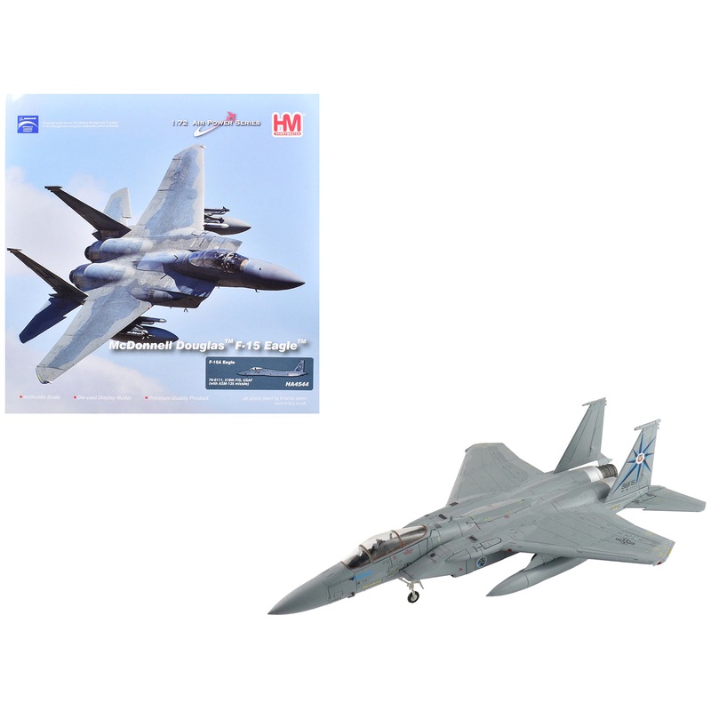 McDonnell Douglas F-15A Eagle Fighter Aircraft “76-0111 318th Fighter Interceptor Squadron” United States Air Force “Air Power Series” 1/72 Diecast Model by Hobby Master