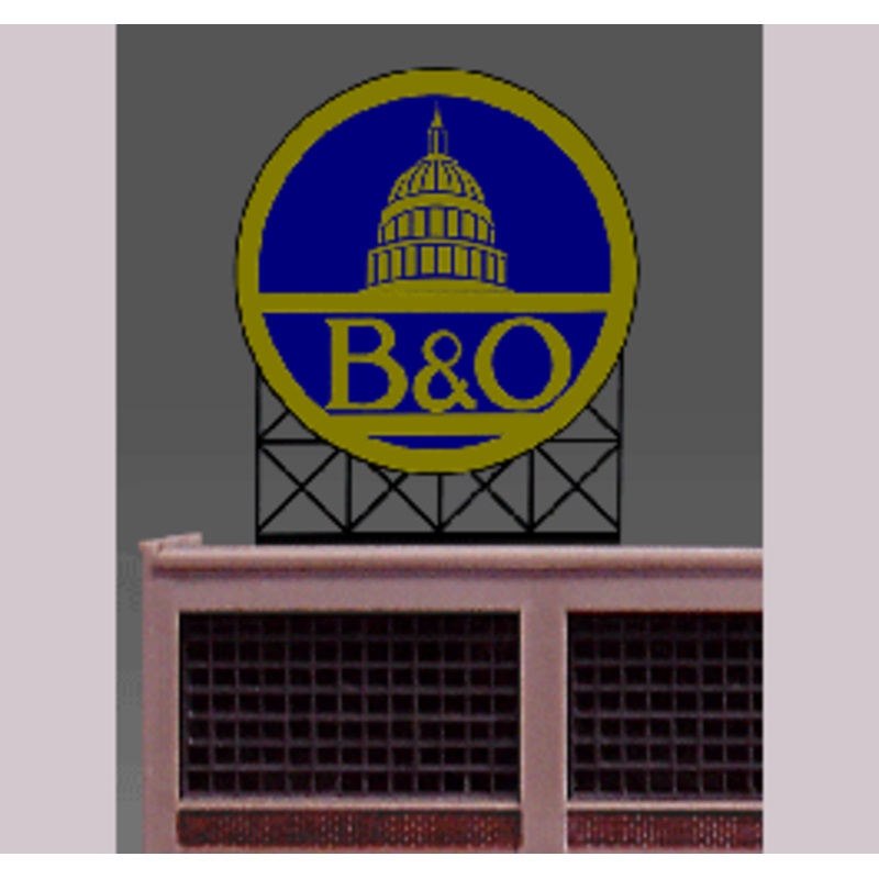 Miller Engineering #44-2702 B&O Billboard – Small
