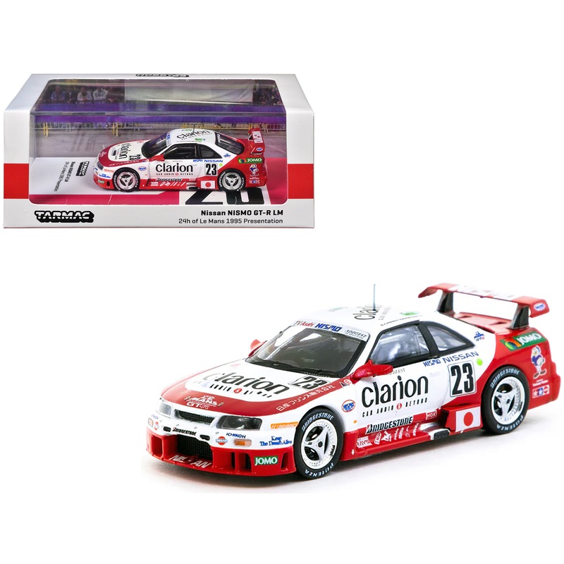 Nissan NISMO GT-R LM #23 Kazuyoshi Hoshino – Toshio Suzuki – Masahiko Kageyama “Presentation” “24 Hours of Le Mans” (1995) “Hobby64” Series 1/64 Diecast Model Car by Tarmac Works