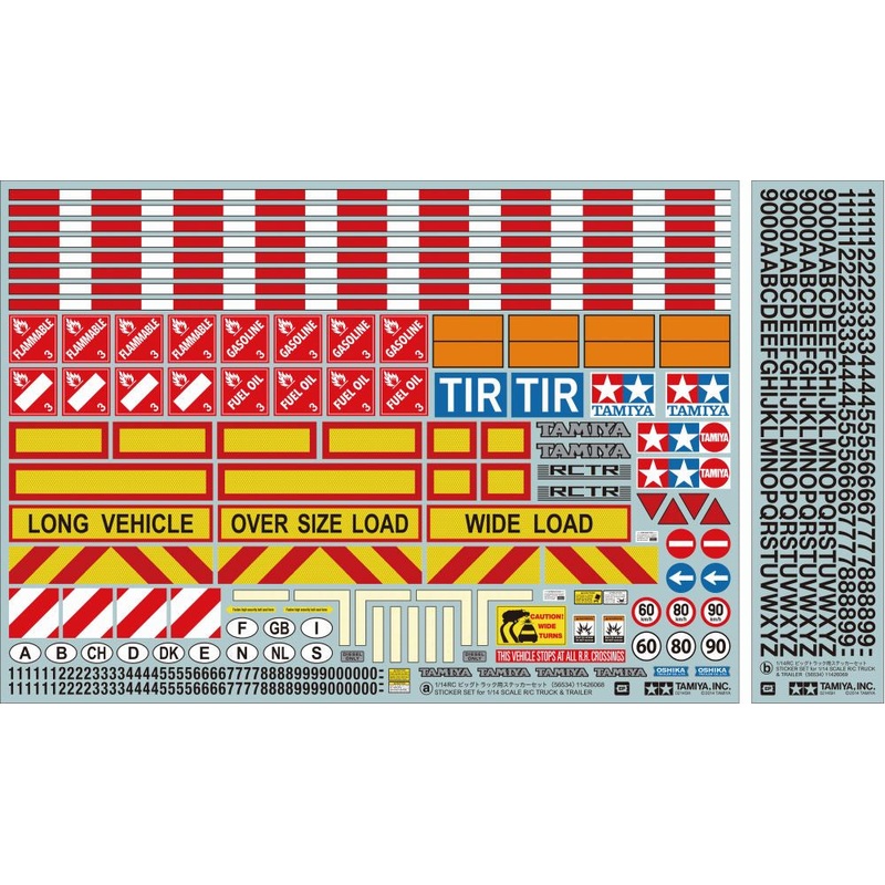 Tamiya – 1/14 Tractor/Trailer Sticker