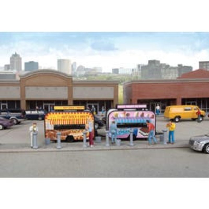 Walthers #949-2905 Ice Cream and Hot Dog Food Trailers — Kit