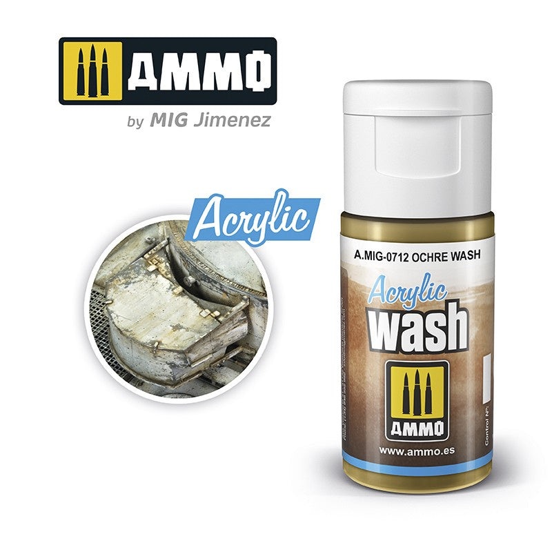 AMMO – 0712 Acrylic WASH Ochre Wash