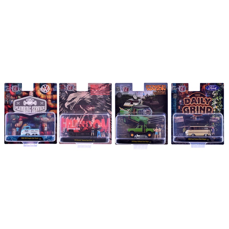 “Auto News” Release 15 Set of 4 Cars Limited Edition to 8500 pieces Worldwide 1/64 Diecast Model Cars by M2 Machines
