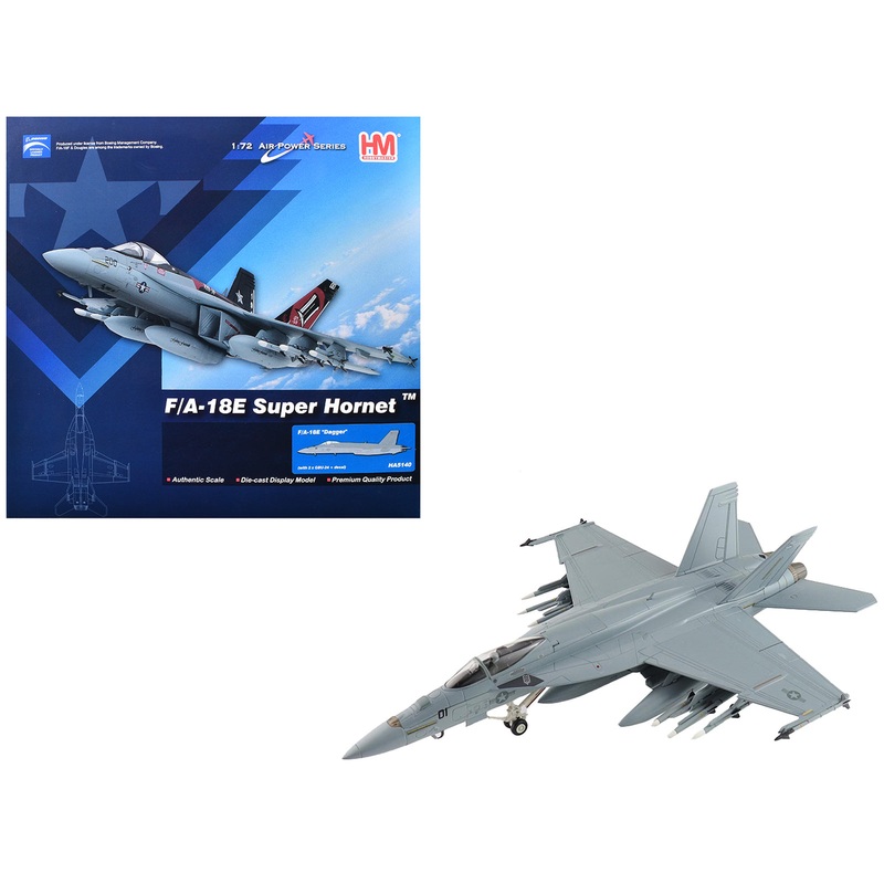 Boeing F/A-18E Super Hornet Fighter Aircraft “Dagger” United States Navy “Air Power Series” 1/72 Diecast Model by Hobby Master