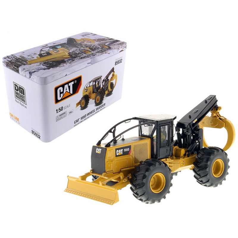 CAT Caterpillar 555D Wheel Skidder with Operator “High Line Series” 1/50 Diecast Model by Diecast Masters