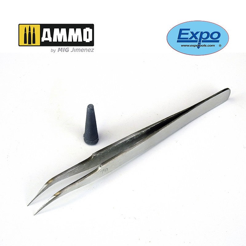 Expo – Stainless Tweezer No. 7 Curved