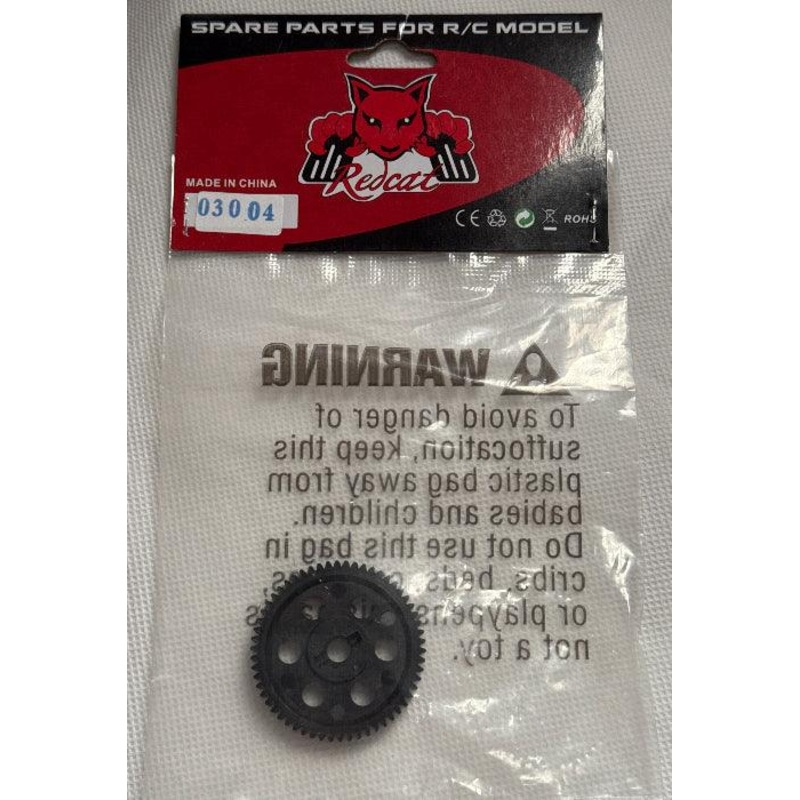 Redcat Racing 03004 58T Spur Gear(.6 Mod)(Plastic)(1pc)