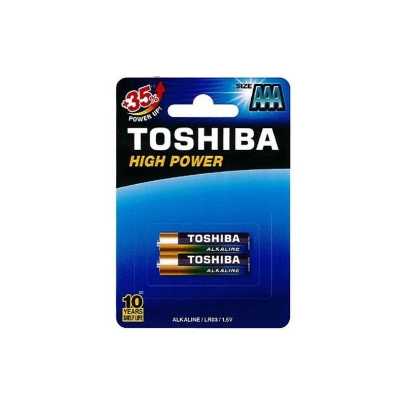 Toshiba – AAA HP Alkaline Batteries (2)