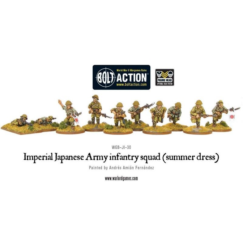 Warlord – Bolt Action  Imperial Japanese Army infantry squad (summer dress)