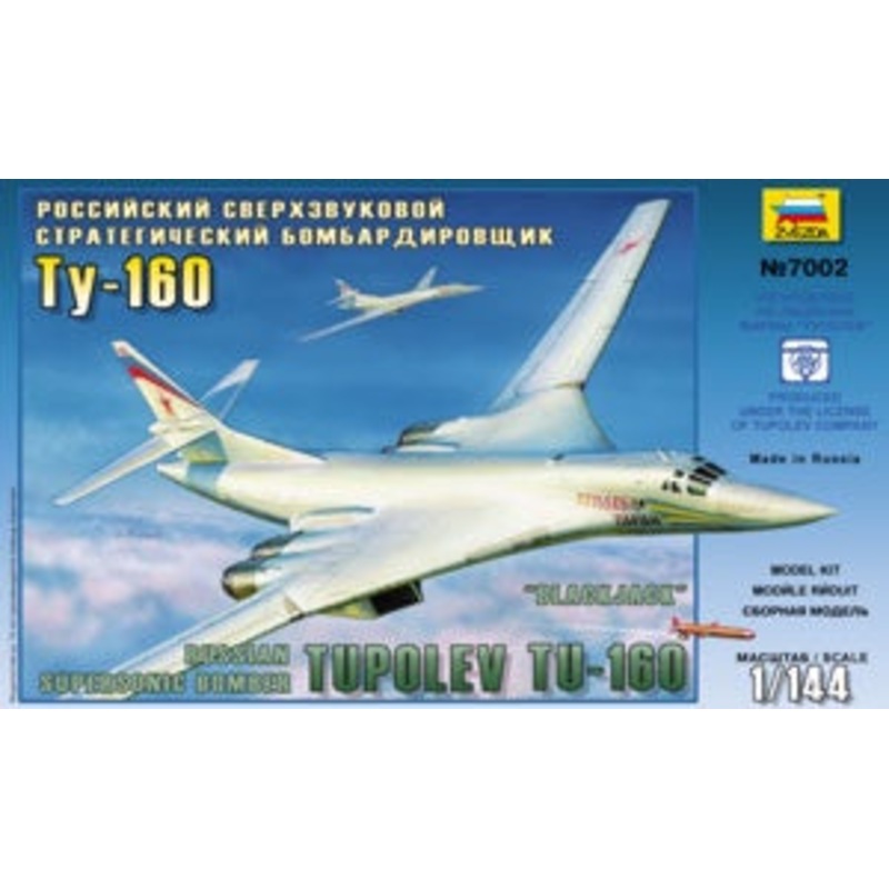 Zvezda – 1/144 Russian Supersonic Strategic Bomber Tu-160
