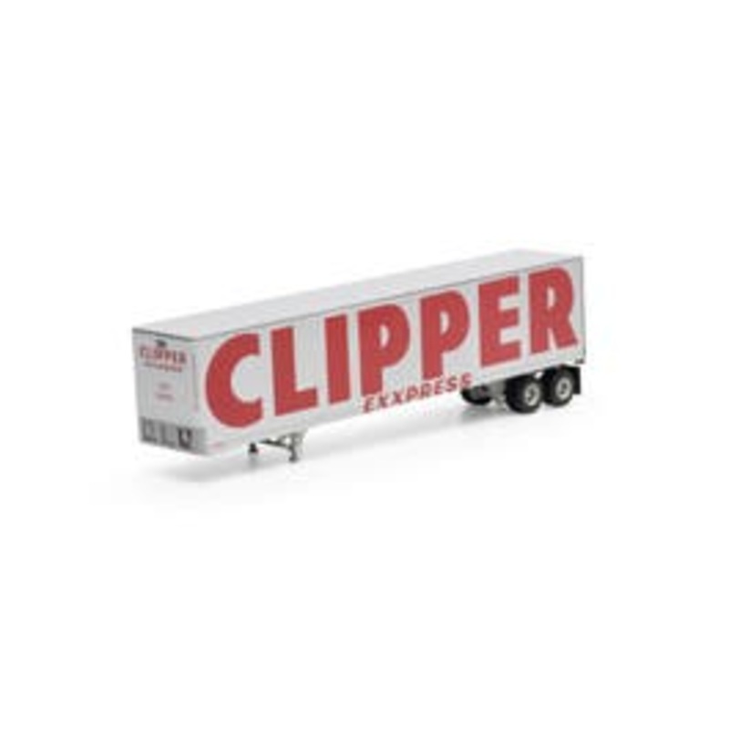 Athearn 16144 HO 45ft Fruehauf Z Van Trailer Clipper #250430