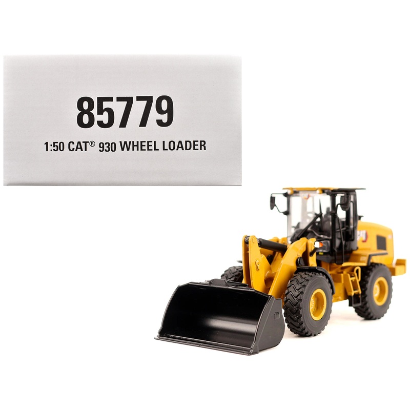 CAT Caterpillar 930 Wheel Loader with Operator Yellow “High Line” Series 1/50 Diecast Model by Diecast Masters