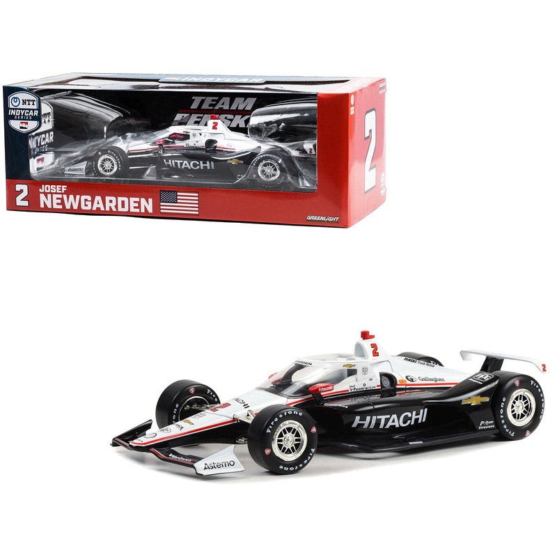 Dallara IndyCar #2 Josef Newgarden “Hitachi” Team Penske “NTT IndyCar Series” (2023) 1/18 Diecast Model Car by Greenlight