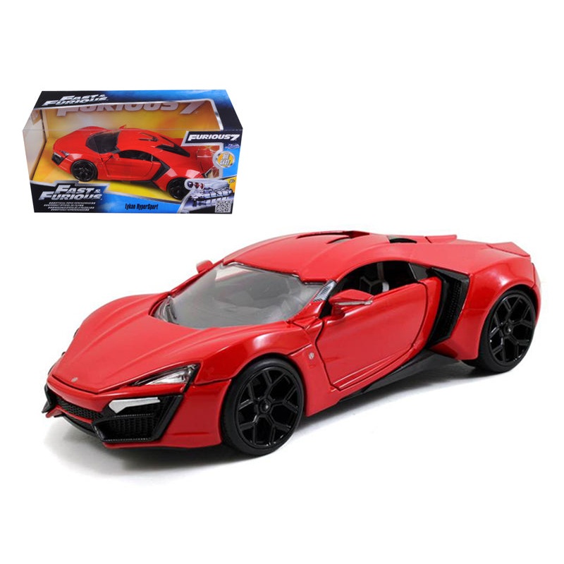 Lykan Hypersport Red “Fast & Furious 7” (2015) Movie 1/24 Diecast Model Car by Jada
