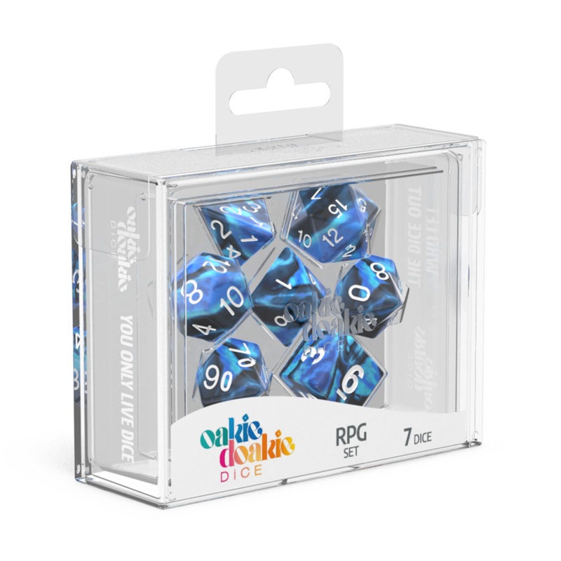 Oakie Doakie Dice – RPG Set GemiDice Twilight Stone (7)