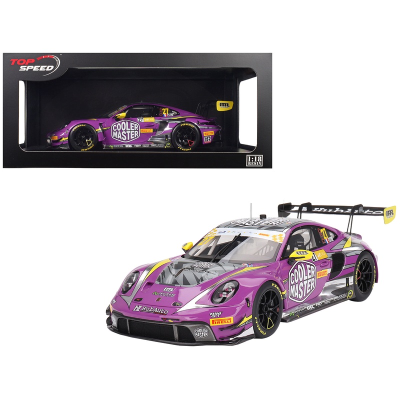 Porsche 911 GT3 R #27 Kevin Estre “HubAuto Racing” FIA GT World Cup “70th Macau Grand Prix” (2023) 1/18 Model Car by Top Speed