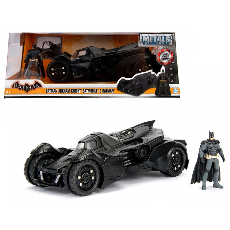 Arkham Knight Batmobile with Batman Diecast Figure 1/24 Diecast Model Car by Jada