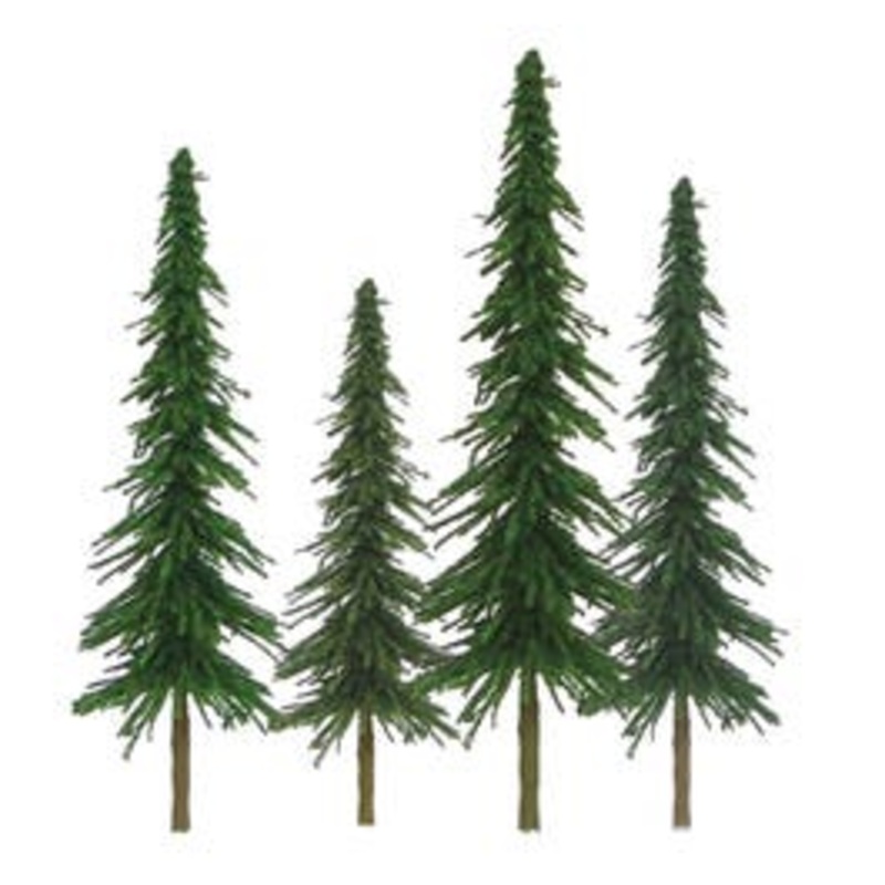JTT 92027 HO Spruce Tree Bulk Pack 4″- 6″ (24pcs)