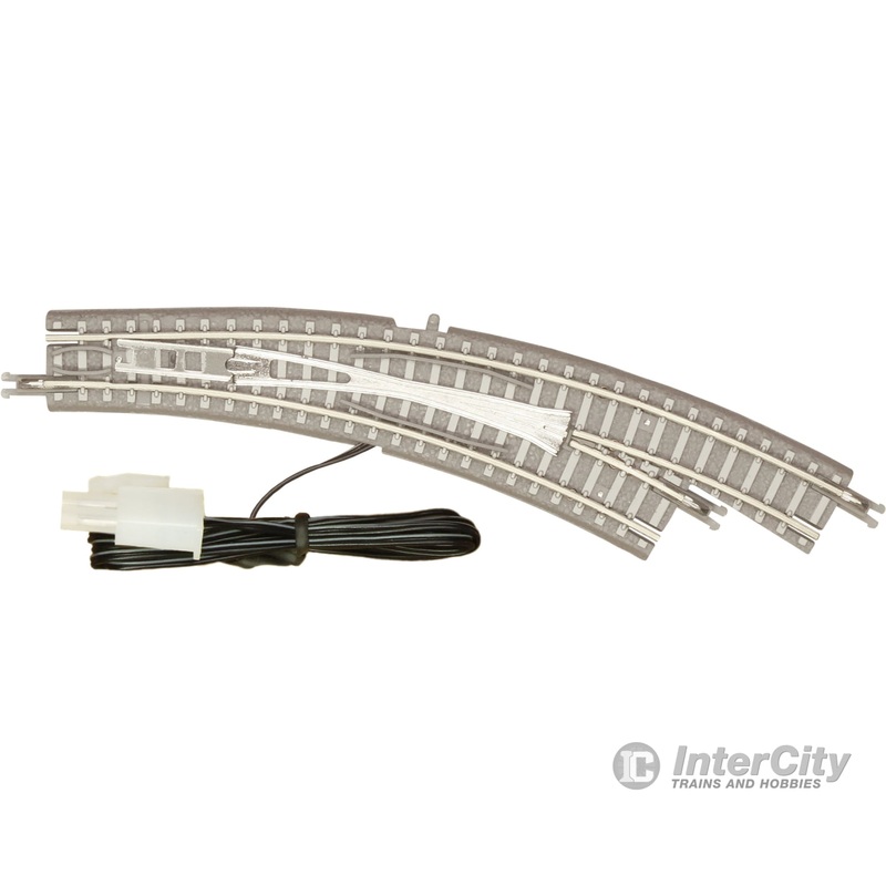 Rokuhan Z R058 Right curved turnout R195/R220 set with concrete ties