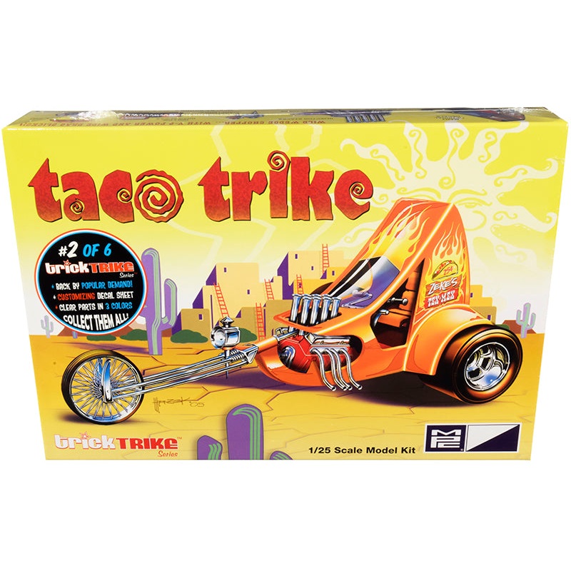 Skill 2 Model Kit Taco Trike “Trick Trikes” Series 1/25 Scale Model by MPC