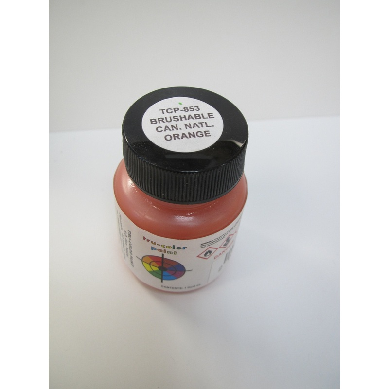 Tru Color TCP-853 Brushable Canadian National Orange, Flat Paint, 1 Fluid Ounce