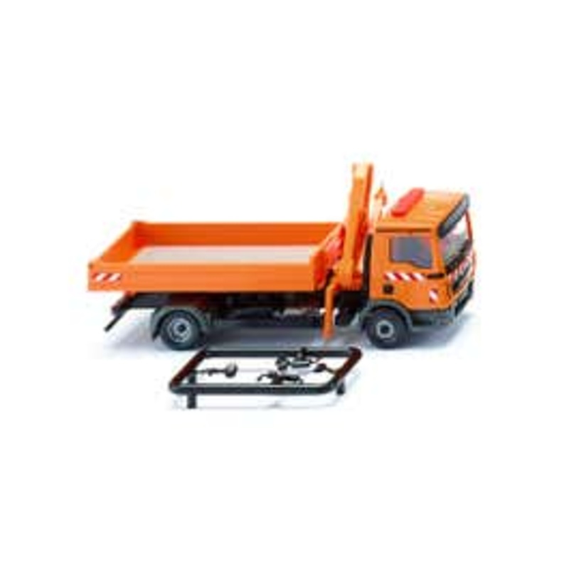Wiking 67505  HO Flatbed truck w. loading crane (MAN TGL Euro 6) “Municipal”