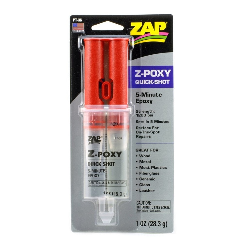 ZAP – PT-36 Z-Poxy Quick Shot 5 min Epoxy 28.3ml (Epoxy)
